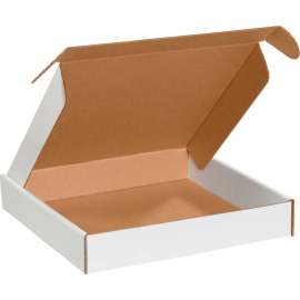 Global Industrial Corrugated Tab Lock Literature Mailers, 16"L x 16"W x 2-3/4"H, White