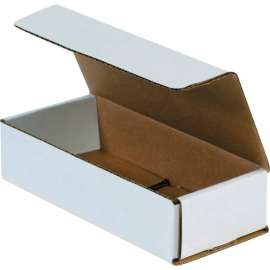 Global Industrial Corrugated Mailers, 7-1/2"L x 3-1/4"W x 1-3/4"H, White