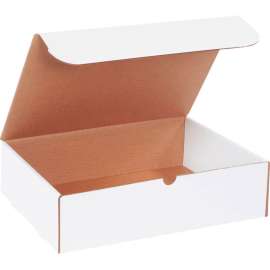 Global Industrial Corrugated Literature Mailers, 15-1/8"L x 11-1/8"W x 4"H, White