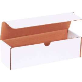 Global Industrial Corrugated Literature Mailers, 10"L x 3"W x 3"H, White