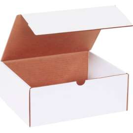 Global Industrial Corrugated Literature Mailers, 10-1/4"L x 8-1/4"W x 4"H, White
