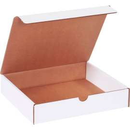 Global Industrial Corrugated Literature Mailers, 10"L x 9"W x 2"H, White