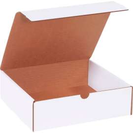 Global Industrial Corrugated Literature Mailers, 10"L x 9"W x 3"H, White