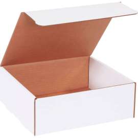 Global Industrial Corrugated Literature Mailers, 11"L x 10"W x 4"H, White