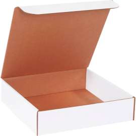 Global Industrial Corrugated Literature Mailers, 12"L x 12"W x 3"H, White