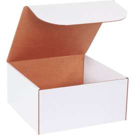 Global Industrial Corrugated Literature Mailers, 12"L x 12"W x 6"H, White