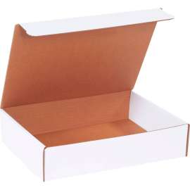 Global Industrial Corrugated Literature Mailers, 13"L x 10"W x 3"H, White
