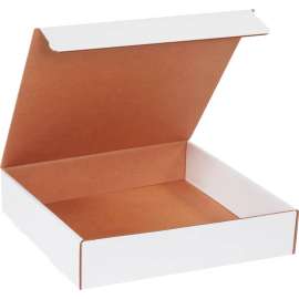 Global Industrial Corrugated Literature Mailers, 14"L x 14"W x 3"H, White