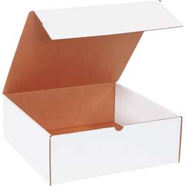 Global Industrial Corrugated Literature Mailers, 14"L x 14"W x 5"H, White