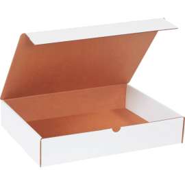 Global Industrial Corrugated Literature Mailers, 16"L x 12"W x 3"H, White