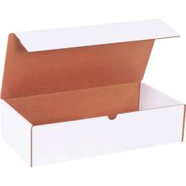 Global Industrial Corrugated Literature Mailers, 16"L x 8"W x 4"H, White