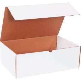 Global Industrial Corrugated Literature Mailers, 17-1/4"L x 11-1/4"W x 6"H, White