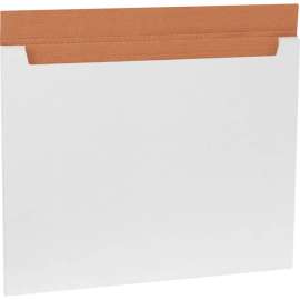 Global Industrial Corrugated Jumbo Fold-Over Mailers, 28"L x 22"W x 1/4"H, White