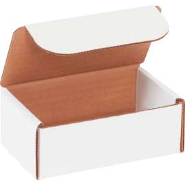 Global Industrial Corrugated Literature Mailers, 5"L x 3"W x 2"H, White