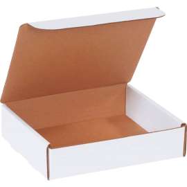 Global Industrial Corrugated Literature Mailers, 8"L x 7"W x 2"H, White