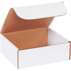 Global Industrial Corrugated Literature Mailers, 8"L x 7"W x 3"H, White