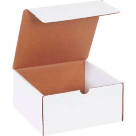 Global Industrial Corrugated Literature Mailers, 8"L x 8"W x 4"H, White