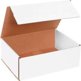Global Industrial Corrugated Mailers, 11"L x 8"W x 4"H, White