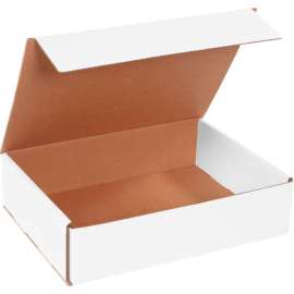 Global Industrial Corrugated Mailers, 12"L x 9"W x 3"H, White