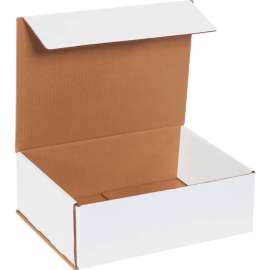 Global Industrial Corrugated Mailers, 12"L x 9"W x 4"H, White