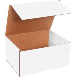 Global Industrial Corrugated Mailers, 12"L x 9"W x 6"H, White