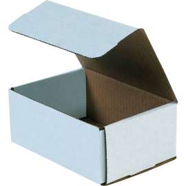 Global Industrial Corrugated Mailers, 7-1/8"L x 5"W x 3"H, White