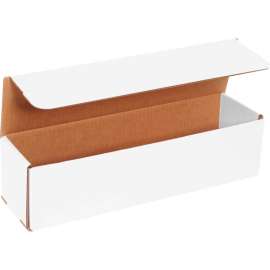 Global Industrial Corrugated Mailers, 13-1/2"L x 3-1/2"W x 3-1/2"H, White