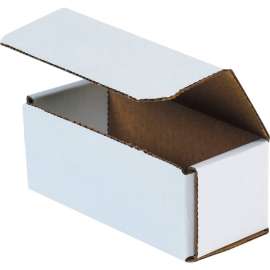 Global Industrial Corrugated Mailers, 6"L x 2-1/2"W x 2-3/8"H, White