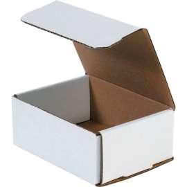 Global Industrial Corrugated Mailers, 6-1/2"L x 4-7/8"W x 2-5/8"H, White