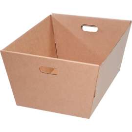 Corrugated Tote MT251912 - 25"L x 19"W x 12"H - Kraft - Price Each
