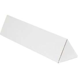 Global Industrial Triangle Mailing Tubes, 3"W x 24-1/4"L, White