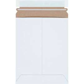 Self Seal Stayflats Mailers, 7"W x 9"L, White, 100/Pack