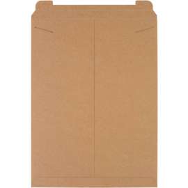 Stayflats Tab Lock Mailers, 18"W x 24"L, Kraft, 50/Pack