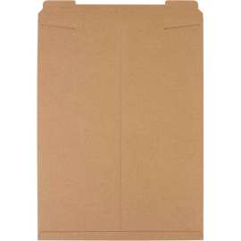 Stayflats Tab Lock Mailers, 20"W x 27"L, Kraft, 50/Pack