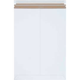 Stayflats Plus Self-Seal Mailers, 13"W x 18"L, White, 100/Pack