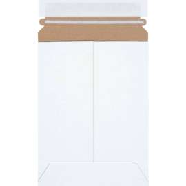 Stayflats Plus Self-Seal Mailers, 6"W x 8"L, White, 25/Pack