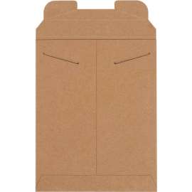 Stayflats Tab Lock Mailers, 9"W x 11-1/2"L, Kraft, 100/Pack