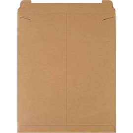 Stayflats Tab Lock Mailers, 22"W x 27"L, Kraft, 50/Pack