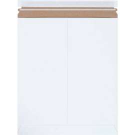 Self Seal Stayflats Mailers, 12-3/4"W x 15"L, White, 100/Pack