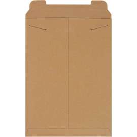 Stayflats Tab Lock Mailers, 13"W x 18"L, Kraft, 100/Pack