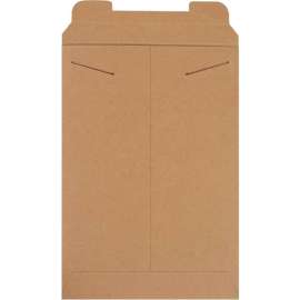 Stayflats Tab Lock Mailers, 11"W x 16", Kraft, 100/Pack