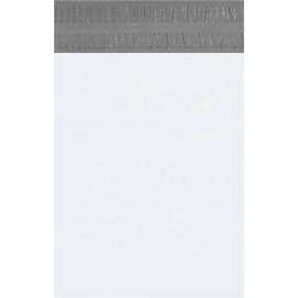 Global Industrial Returnable Poly Mailers, 12"W x 15-1/2"L, 2.5 Mil, White, 100/Pack