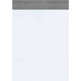 Global Industrial Returnable Poly Mailers, 19"W x 24"L, 2.5 Mil, White, 100/Pack