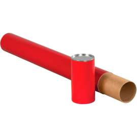 Premium Telescoping Tubes, 3" Dia. x 30"L, 0.125" Thick, Red, 24/Pack