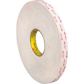 3M 4945 Double Sided VHB Acrylic Foam Tape 3/4" x 5 Yds. 45 Mil White