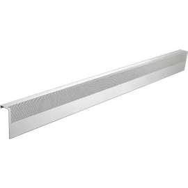 Baseboarders Basic Series 6 ft Steel Easy Slip-on Baseboard Heater Cover, White