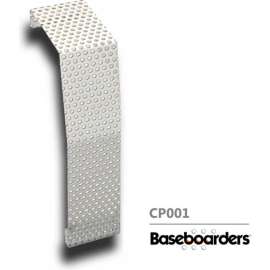 Baseboarders Premium Series Steel Easy Slip-on Baseboard Heater Cover Coupler, White