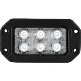 Buyers Products Recessed 6.5 Inch Wide Rectangular LED Flood Light - 1492191