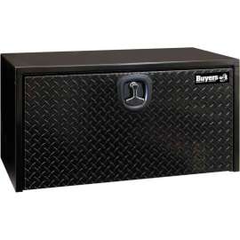 Buyers Steel Underbody Truck Box W/ Diamond Tread Aluminum Door - Black 18x18x24 - 1702500