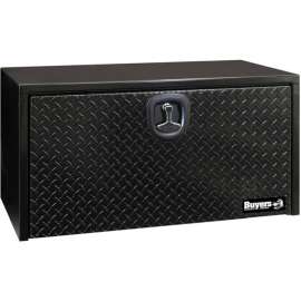 Buyers Steel Underbody Truck Box W/ Diamond Tread Aluminum Door - Black 18x18x30 - 1702503